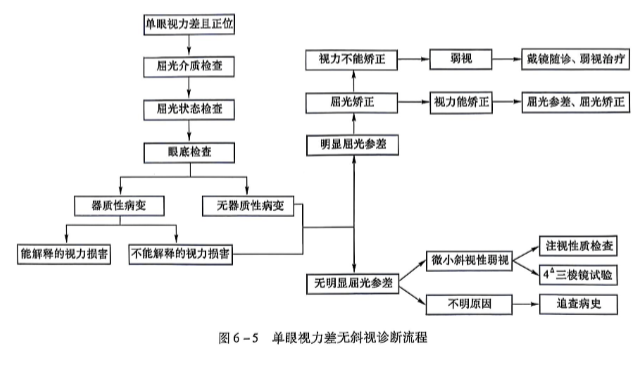 6-5单眼视力差无斜视诊断流程.PNG