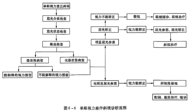 6-6单眼视力差伴斜视诊断流程.PNG